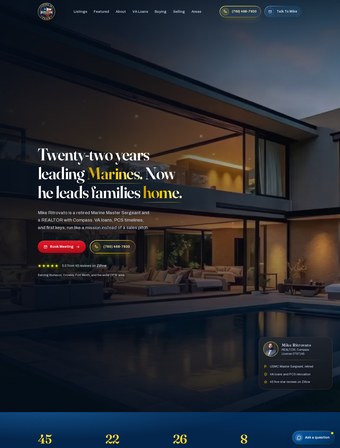 The redesigned Living In Burleson Texas Team homepage