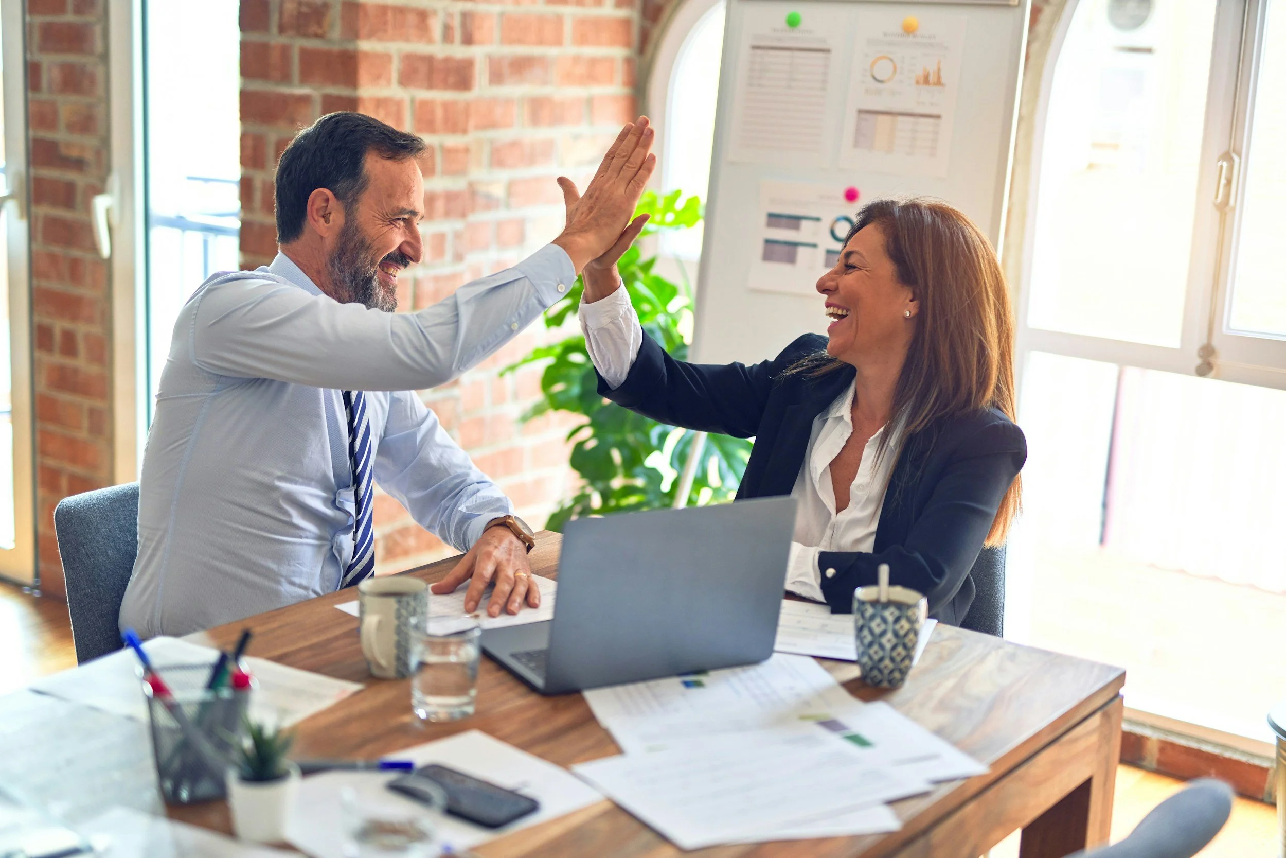 The old site's static stock-photo hero